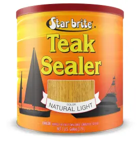 087900 Star Brite Teak Sealer 128 Oz One Coat Coverage No Drip Long Lasting Protection
