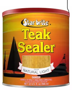 87932 Starbrite Natural Light Tropical Teak Oil Sealer No Drip Splatter Quart