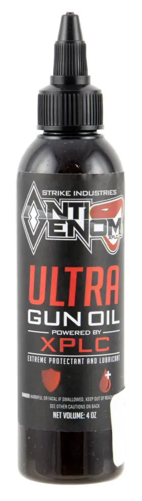 Strike Industries 708747546279 Vmultra Anti Venom Ultra Gun Oil Lubricates 4 Oz Squeeze Bottl