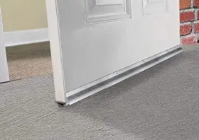 U37h Thermwell Products Co Inc Frost King Silver U-shaped Door Bottom 36 Inch With Aluminum Rain Drip Cap