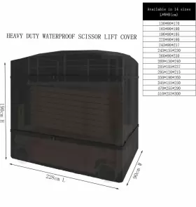 420d Tredre 752692334689 Scissor Lift Cover Waterproof Windproof Anti-uv Heavy Duty #2