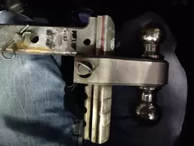 Trz6al-rp Trimax Razor 6in Aluminum Adjust Hitch-dual Ball