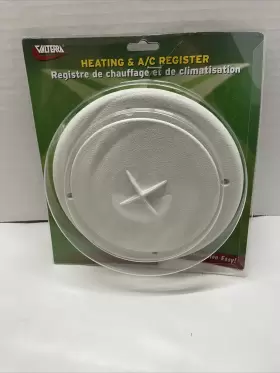 A10-3354vp Valterra White Rotating Heat And A/c Register With Damper 4 Inch Id