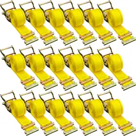 4400 Vevor 744110702057 E-track Ratchet Strap 18-pcs 2 Inch X 15ft. Straps Lbs. Breaking St
