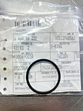 Voe13968561 Volvo 13968561 Genuine Oem Penta O-ring Seal Ingersoll Rand