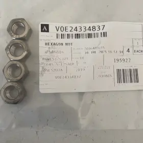 Voe24334837 Volvo Heavy Equipment Hexagon Nut Set Of 4 Oem New 24334837