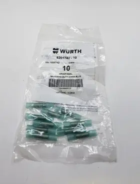 8201742-10 Wurth Qty 30 Crimp Seal 16-14 Awg Butt Conn Blue