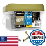 Power Pro 48881 Wood Screws 9 X 3 Premium Star Drive Indoor Cabinet Gold. Fixed Price $117.49.