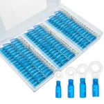120 Pcs Heat Shrink Wire Connectors, 14 16 Awg Ring Terminals, Gauge Au.... Fixed Price $20.69.