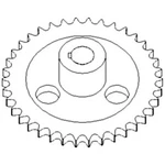 Sprocket 84069777 Fits Ford CR9040 CR9060 CR9070 CR920 CR940. Fixed Price $116.99.