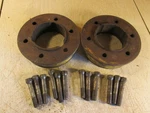 John Deere Front Wheel Spacers With Lug Bolts A2275R JD18. Fixed Price $150.00.