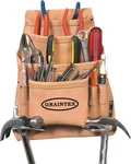 PL44S 10-POCKET Nail And Tool Pouch Suede Leather Beige. Fixed Price $24.99.
