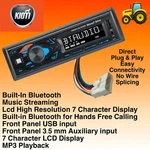Kioti Tractor Plug & Play Stereo Radio Am Fm Bluetooth Nx Rx Dk Ck Series Cab. Fixed Price $99.98.