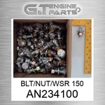 AN234100 Blt/nut/wsr 150 Fits John Deere (surplus Open Box). Fixed Price $50.23.