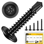 Mywish 145 Pieces #8 Self Tapping Screws Assortment Kit For Metal, Length 1/2.... Fixed Price $13.90.