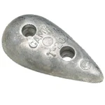 Camp Zinc 3-1/2 Inch Tear Drop Hull Anode, For Salt Water Use. Fixed Price $17.20.