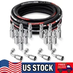 33FT Hydraulic Hose + 16 Fittings Straight & 90 1/4" Jic Female Nptf. Fixed Price $85.99.
