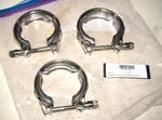 Lot Of 3: Detroit Diesel 23537128 Rg Ray V-band Clamp, 3" Od, 2.5" Id, 7963071. Fixed Price $37.95.