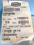New Genuine Oem Toro 3231-25 Carr Bolt; (2 Packs Of 5) *free Shipping*. Fixed Price $39.99.