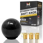 Premium Real Carbon Fiber Black Ball Shift Knob - 3 Metal Threaded Adapters, .... Fixed Price $39.14.