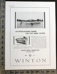 1930 Winton Cleveland Elda Cox Stevens Yacht Diesel Engine Insert Print 30404. Fixed Price $21.95.