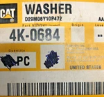 (lot Of 9) Caterpillar (cat) 4K0684 Or 4K-0684: 1/4" Id Steel Flat Washer. Fixed Price $39.99.