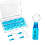 60 Pcs Heat Shrink Wire Connectors, 16-14 Awg Ring Terminals, Gauge #10. Fixed Price $12.98.