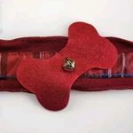 D. Stevens Luxe Felt & Plaid Dog Bone Fabric Garland Ribbon. Fixed Price $29.99.