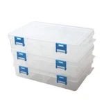 3 Pack Plastic Parts Storage Case And Adjustable Divider Box For Hardware Cr. Fixed Price $21.99.