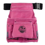 Graintex SS2186 10 Pocket Nail & Tool Pouch Pink Color Suede Leather. Fixed Price $38.99.