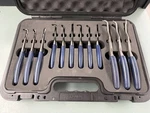 Snap On - PB202B 12 Pc Ring Plier Set W/ Foam Storage Case Blue. Fixed Price $349.95.