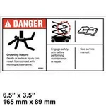 For Genie Danger Safety Arm Decal 82561, 82561GT. Fixed Price $5.95.