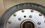 Ferris 5102678 Pulley, Dp V-IDLER,6.25OD (superseded To 5104716YP) (OF6A1). Fixed Price $40.00.