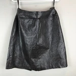 Women's Brown Valerie Stevens Reptilian Embossed Leather Skirt Size 12. Fixed Price $35.99.
