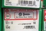 Hillman #14 1-1/2" Slotted Hex Washer Head Sheet Metal Screws (zinc). Fixed Price $20.00.