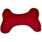 Dog Bone Shaped Pillow Red Houndstooth Trim Nwt Novelty Stevens Brand. Fixed Price $35.00.