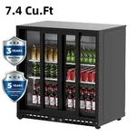 35.4"W 2 Sliding Doors Back Bar Cooler Counter Height Beer Drink Refrigerator. Fixed Price $599.89.