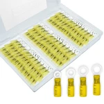 120 Pcs Heat Shrink Wire Connectors, 10 Awg Ring Terminals, Gauge Au.... Fixed Price $20.69.