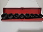 Nos Vtg Stevens Walden 3/4" Drive 6 Point Impact Socket Set Sae Standard W/ Case. Fixed Price $79.95.