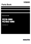 Komatsu PC210-10M0 PC210LC-10M0 Excavator Parts Catalog Manual Sn B10001-UP. Fixed Price $149.00.