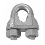 New Campbell Chain Lot Of (5) 3/4" Galvanized Wire Rope Cable Clamps 9198912. Fixed Price $14.79.