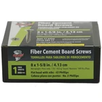#8 1-5/8 In. #2 Phillips Reduced Flat Head Fiber Cement Board Screws Lb. Box. Fixed Price $18.72.