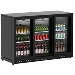 Commercial Back Bar Cooler 53.2"W Beverage Refrigerator Glass Sliding Doors. Fixed Price $999.99.