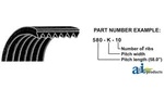 V-belt 710K8 Fits John Deere 8245R 8270R 8295R 8320R 8345R 8370R 8400R. Fixed Price $81.45.