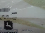 John Deere- Label L35520 L&g SH21BX1. Fixed Price $9.00.