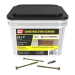 #9 3 In. Star Drive Dual Flat Head Coarse Construction Screws 25 Lb. Box. Fixed Price $94.55.
