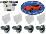 Gmc Front Rear Bumper License Plate Holder Frame Bolts & Nuts Hardware 8PC Rm. Fixed Price $11.38.