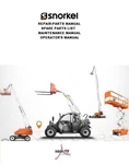 Snorkel-repair Parts Manual-maintenance Manual-operators Manual-all Models. Fixed Price $36.00.