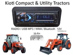 Kioti Tractor Plug & Play 16-PIN Stereo Radio Am Fm Bluetooth Nx Rx Dk Cx Ck Px. Fixed Price $125.00.