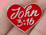John 3:16 Enamel - Bible Passage Quote Free Shipping. Fixed Price $7.25.
